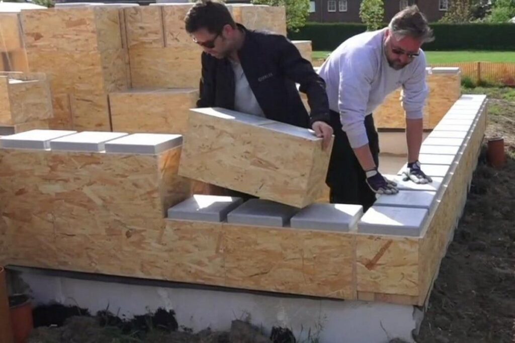 Casas de madera tipo LEGO