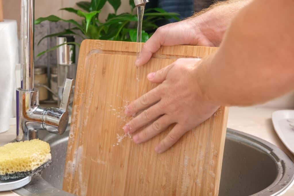 tabla para cortar de bambu